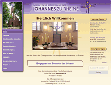 Tablet Screenshot of johannes-rheine.de